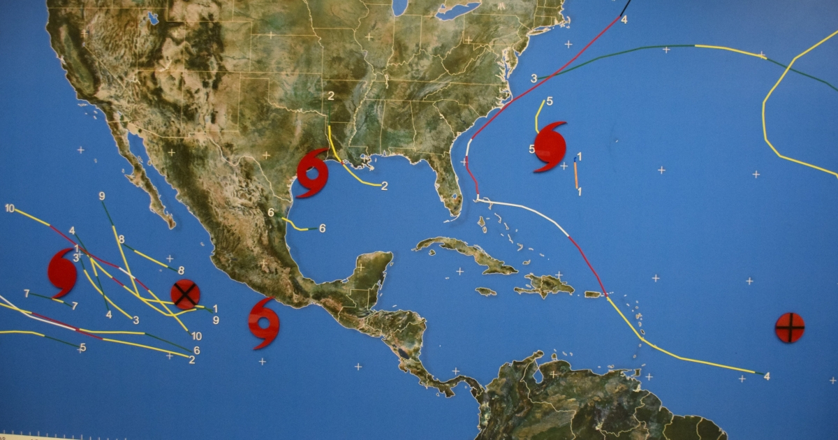 Seis tormentas tropicales en activo esta semana © National Hurricane Center/ Twitter