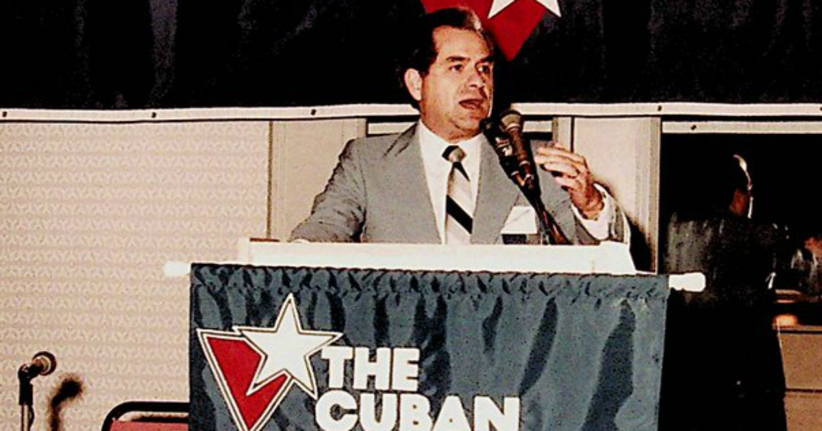 Jorge Mas Canosa, fundador de la Fundación Nacional Cubano Americana (FNCA) © Twitter / Félix Llerena Cuba