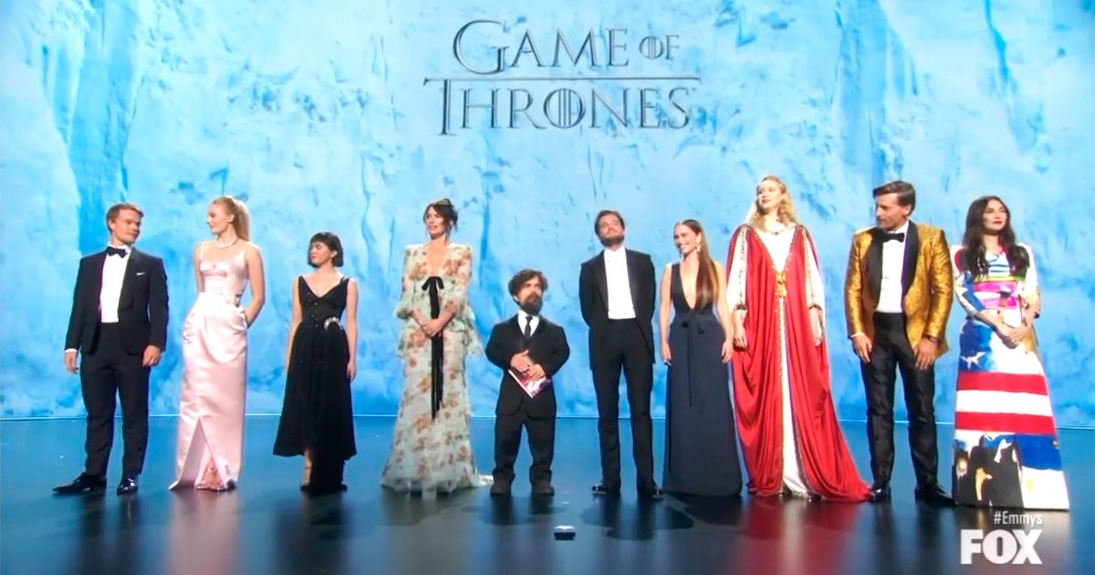 El elenco de Juego de Tronos en los Emmys 2019 © Captura de Facebook / Emmys, Televisión Academy