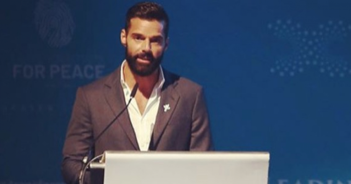 Ricky Martin durante la Cumbre Mundial de los Premios Nobel de la Paz © Instagram del artista