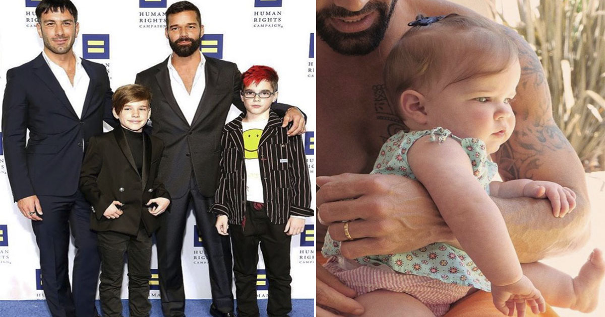 Ricky Martin y su familia © Instagram del artista