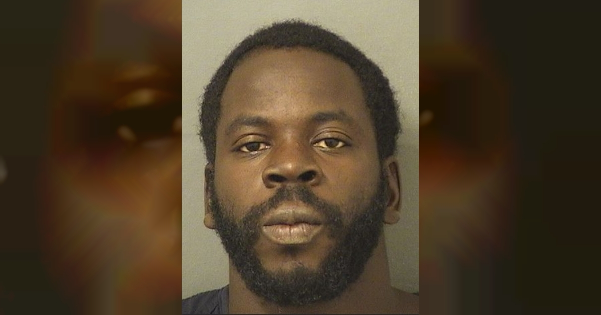 Malcom Hodges, detenido por golpear a una embarazada para robarle un bolso © Palm Beach County Sheriff's Office
