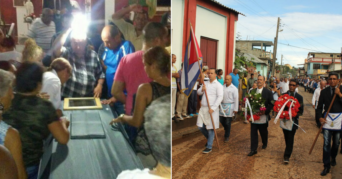 Vecinos de Baracoa le dieron el último adiós a Juan Manuel Obana Borges © Facebook / Macondiano de Baracoa