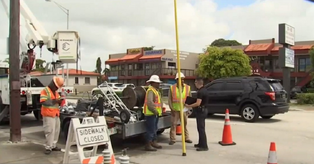 Lugar del incidente en Hialeah © Telemundo 51