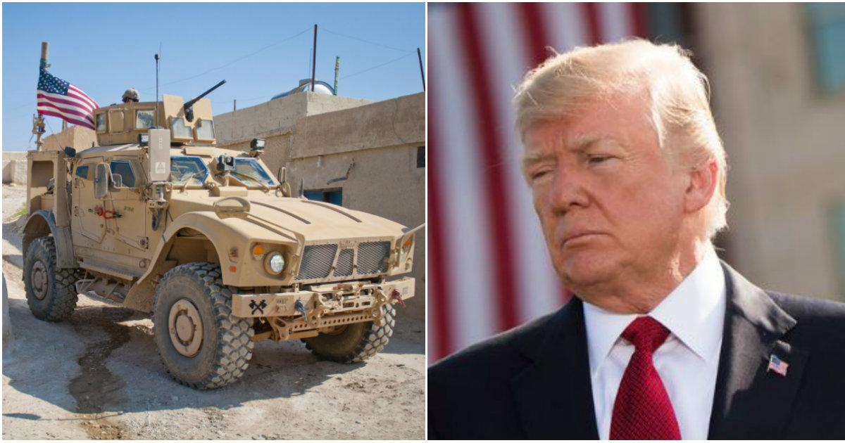 Militares norteamericanos en Siria (i) y Donald Trump (d) © Wikimedia - Flickr/Gage Skidmore