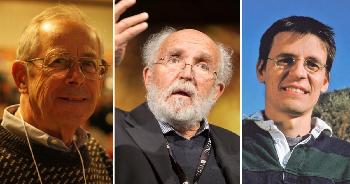 Ganadores del Premio Nobel de Física 2019. © Collage con Twitter / The Nobel Prize