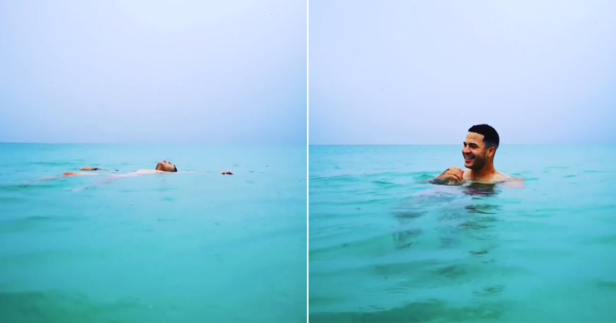 Yomil en las playas de Cuba © Instagram / Yomil Hidalgo