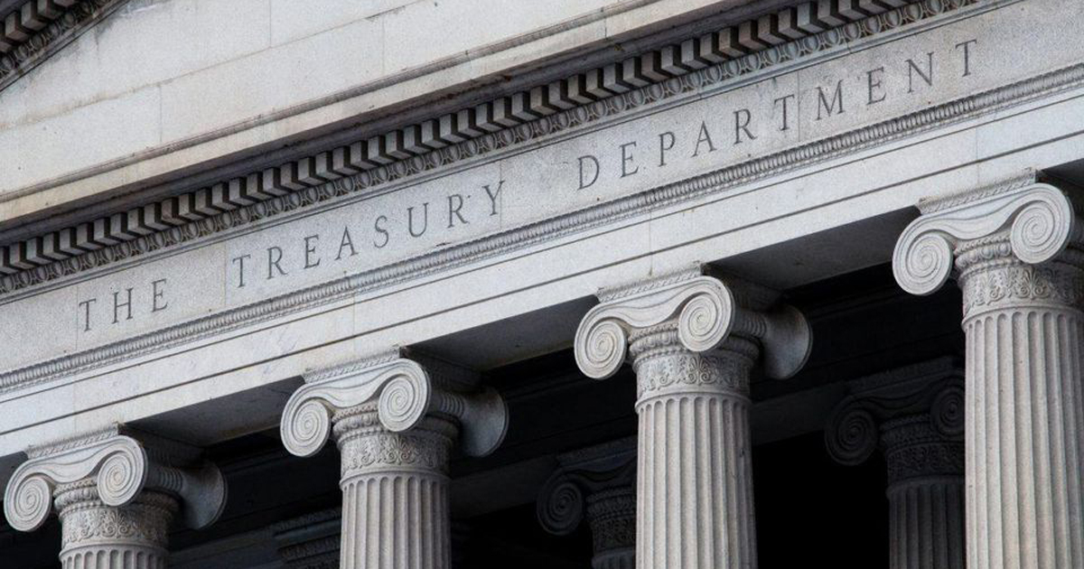 Edificio del Departamento del Tesoro de Estados Unidos, en Washington DC © Cibercuba
