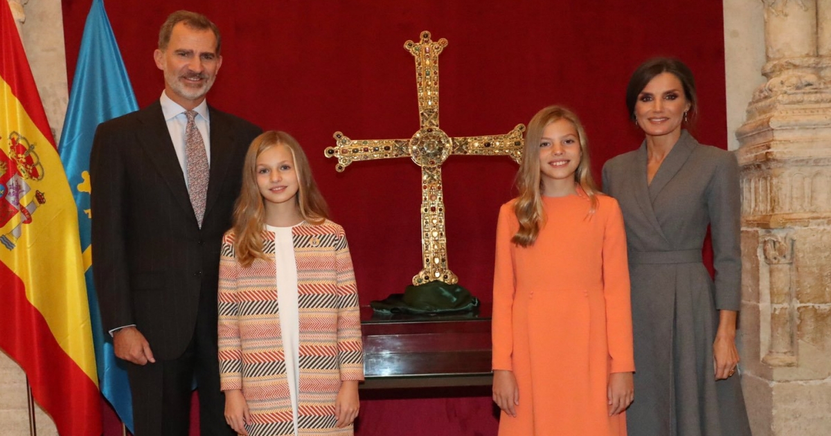 Los Reyes de España, junto a sus hijas en Asturias, imagen de referencia. © Twitter / Casa Real