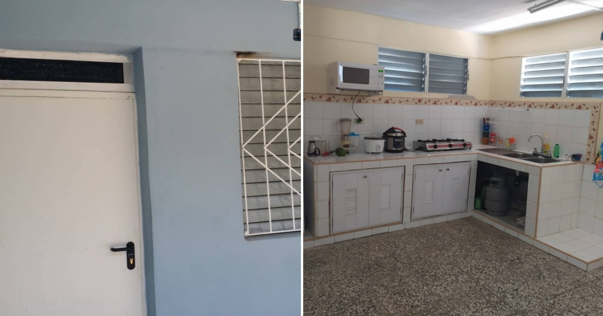 Casa que el grupo GEOCUBA quiere decomisar a un cubano en Manzanillo. © Collage con fotos cortesía a CiberCuba.