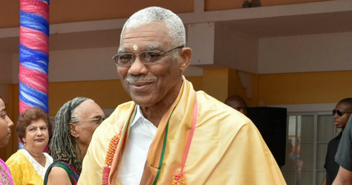 David Granger, presidente de Guyana © Facebook / Ministerio de la Presidencia Guyana