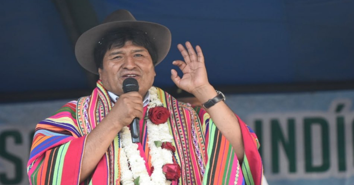Evo Morales, en Cochabamba. © Twitter / Evo Morales