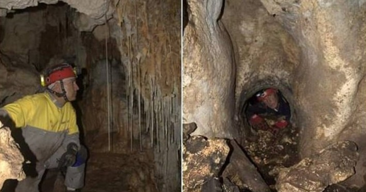 Espeleólogos cubanos en las cavernas . © Radio Rebelde