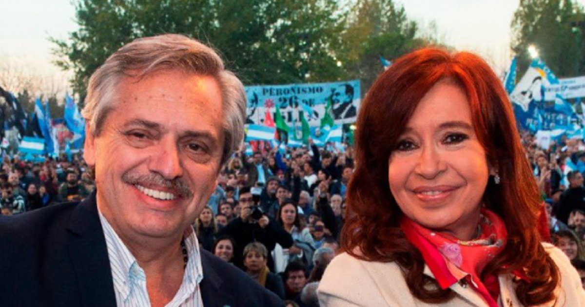 Alberto y Cristina Fernández © Twitter / Alberto Fernández