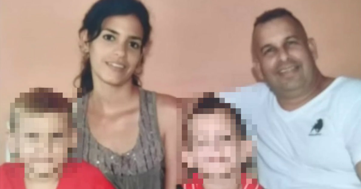 Mario Echenique y su familia en Cuba © Univision / Captura de video