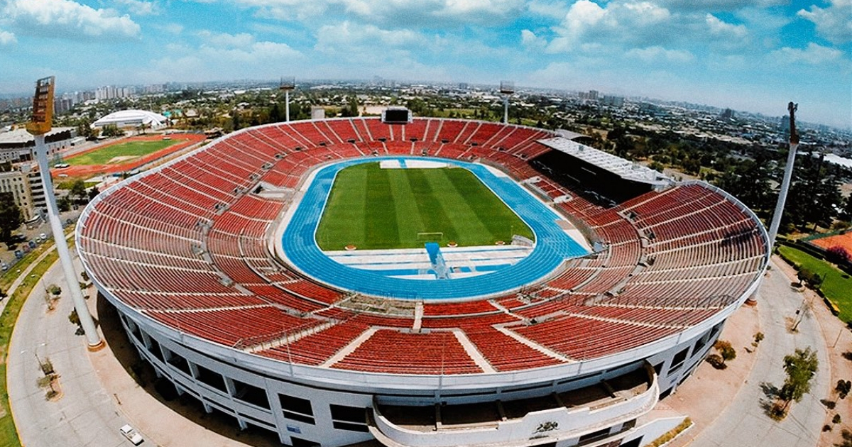 Estadio Nacional de Santiago de Chile, donde se celebrará la final de la Copa Libertadores. © Twitter / CONMEBOL