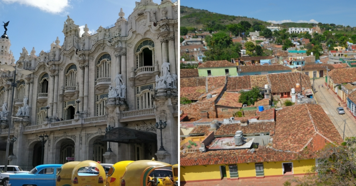 La Habana (i) y Trinidad (d), imágenes de referencia. © CiberCuba / Alberto Arego