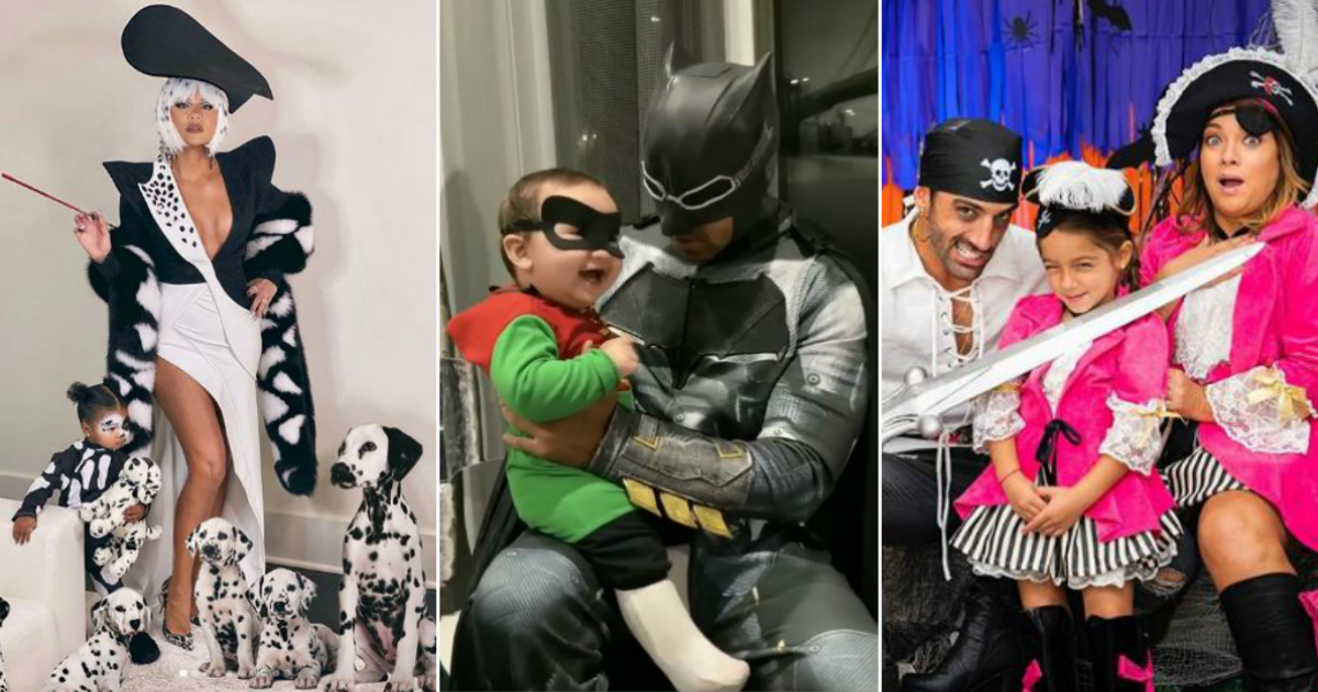 Los famosos se disfrazan por Halloween © Instagram / Khloé Kardashian / Romeo Santos / Toni Costa