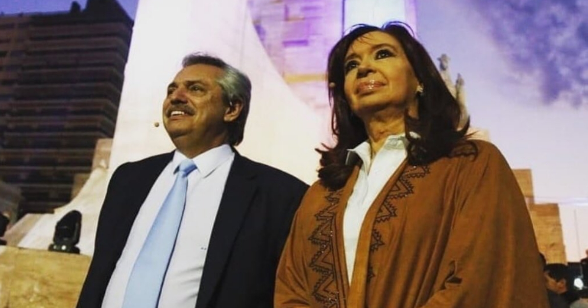 El presidente electo Alberto Fernández y su vicepresidenta Cristina Fernández de Kirchner. © Twitter / Evo Morales