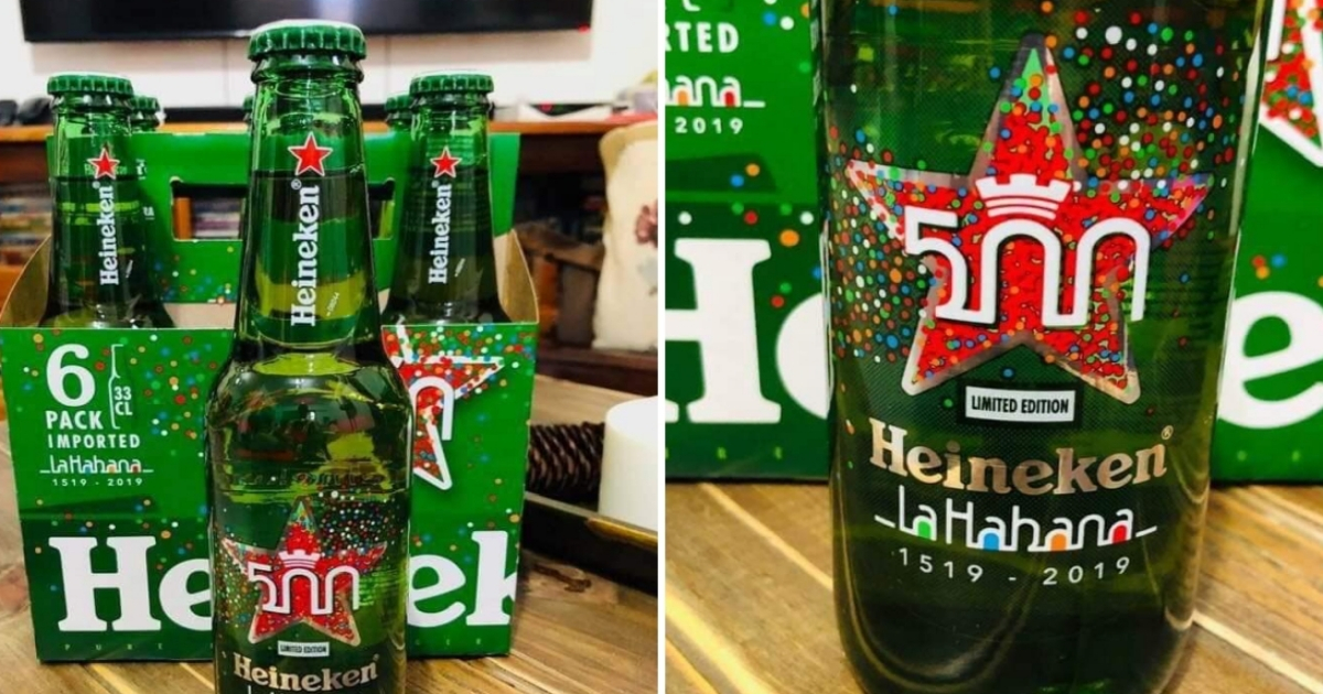 Cerveza Heineken por los 500 años de La Habana. © Facebook / Tasse Karlos