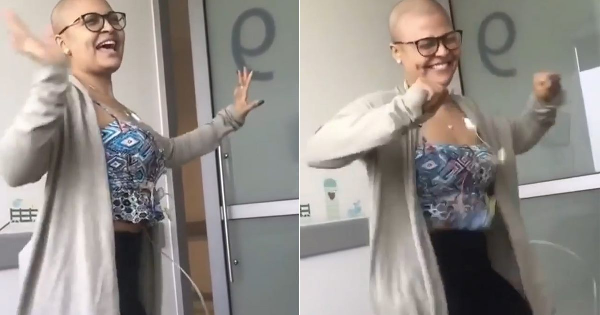 Una joven con cáncer baila al ritmo de "Que tire pa' lante" © Instagram / Daddy Yankee