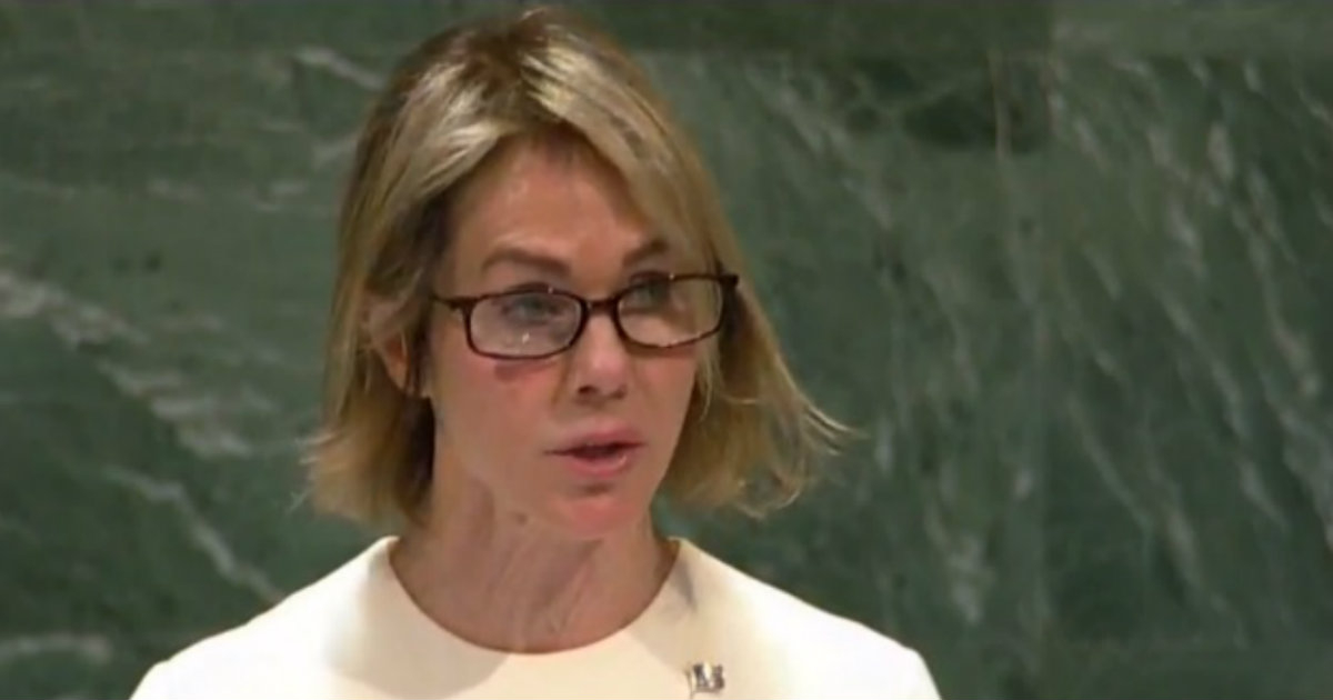 La representante permanente de Estados Unidos en la ONU, Kelly Craft. © Captura de vídeo / Canal Caribe