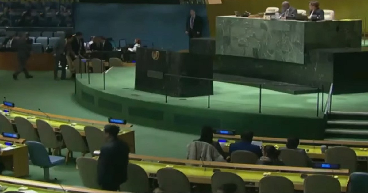 La resolución contra el embargo estadounidense fue debatida en la ONU. © Screenshot/Youtube/Telesur