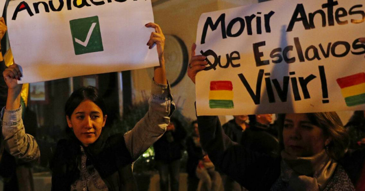 Protestas en Bolivia © Captura de video YouTube
