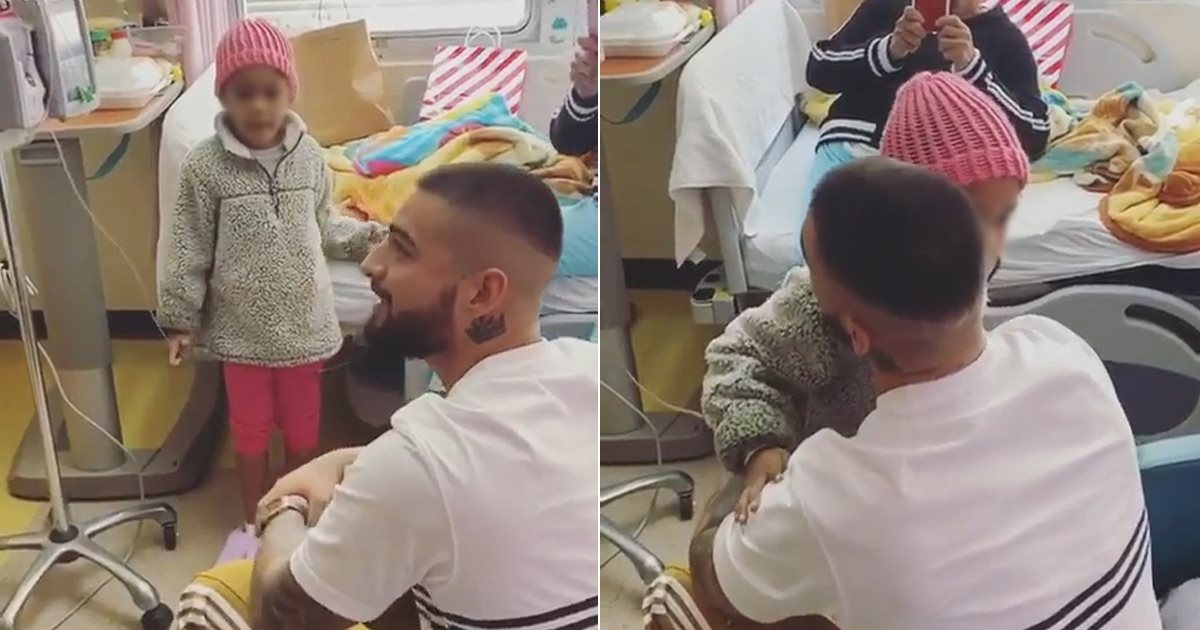 Maluma visita a los niños de un hospital de Puerto Rico © Instagram / Maluma