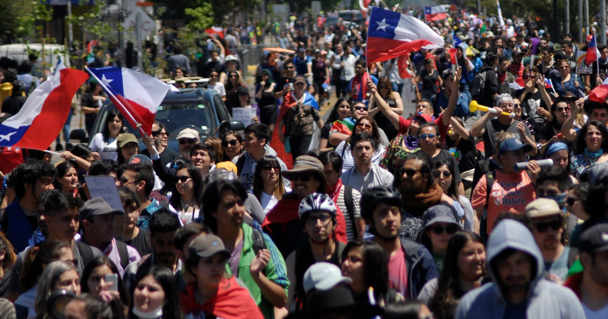 Protestas en Chile contra el gobierno de Sebastián Piñera © REUTERS / Jose Luis Saavedra