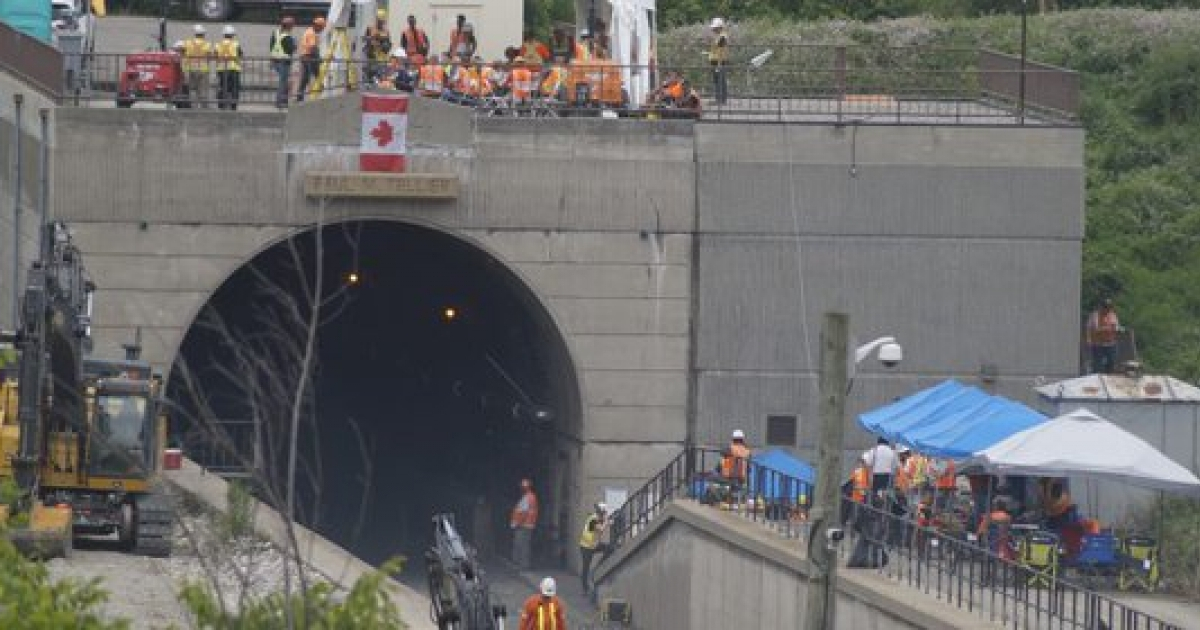Túnel St. Clair en Canadá (imagen referencial) © CHOK News Sarnia/ Twitter