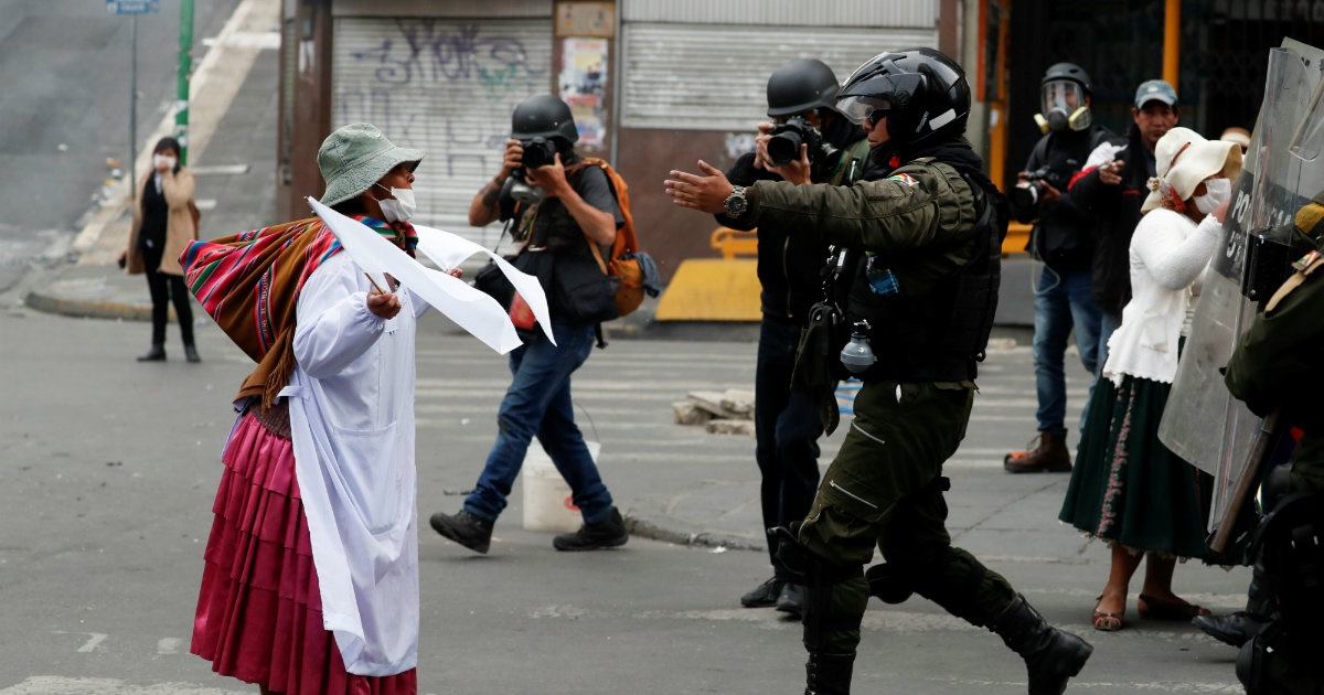 Protestas en Bolivia © REUTERS/Carlos Garcia Rawlins