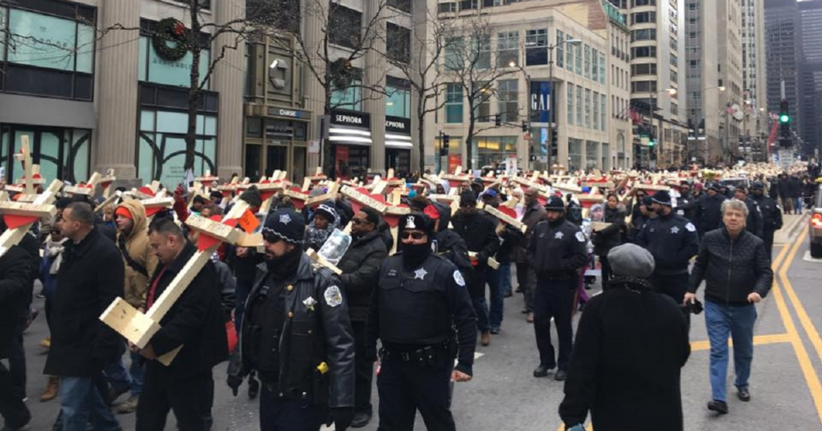 Marcha por la No Violencia en Chicago © Chicago Police Deparment