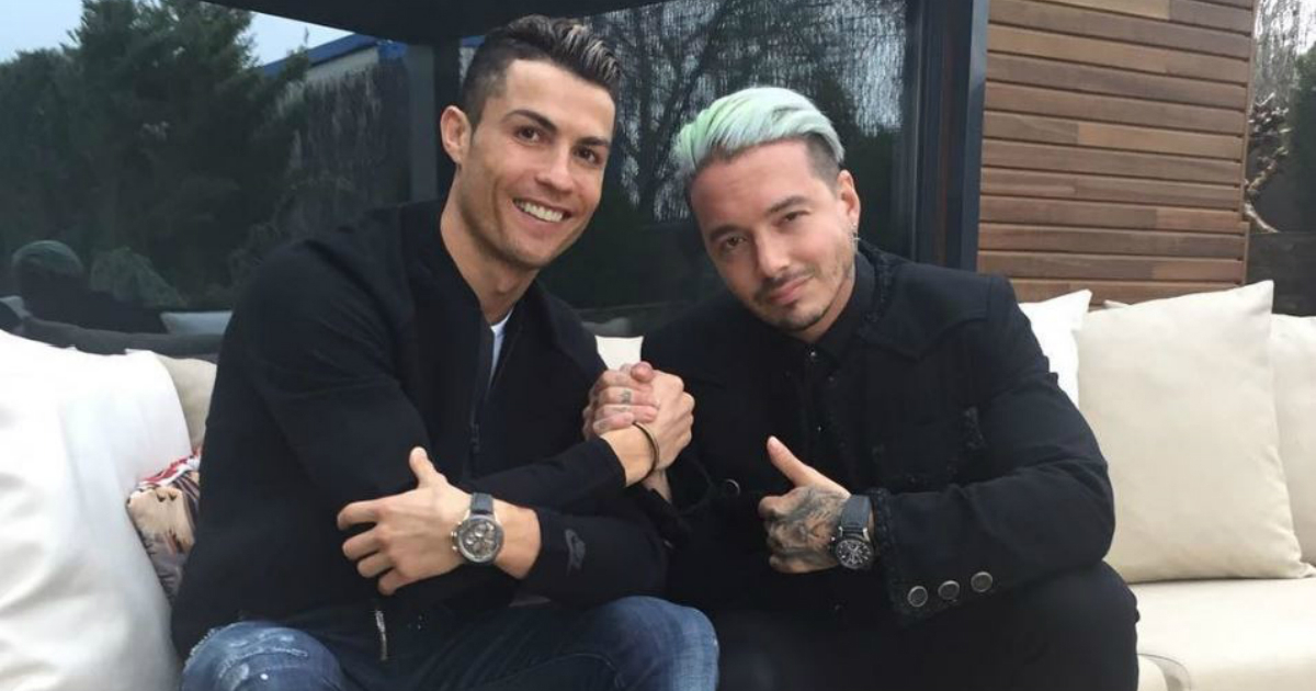 Cristiano Ronaldo y J Balvin © Instagram / Cristiano Ronaldo
