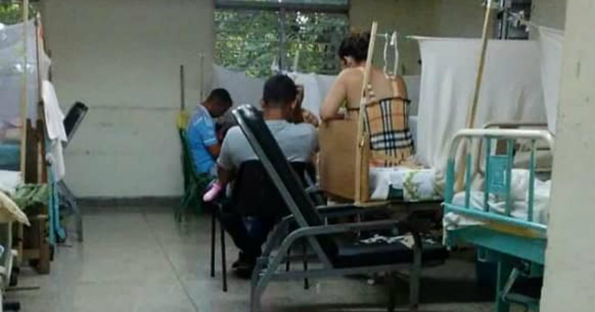 Enfermos de dengue en hospital cubano © Facebook / Yoandris Verane