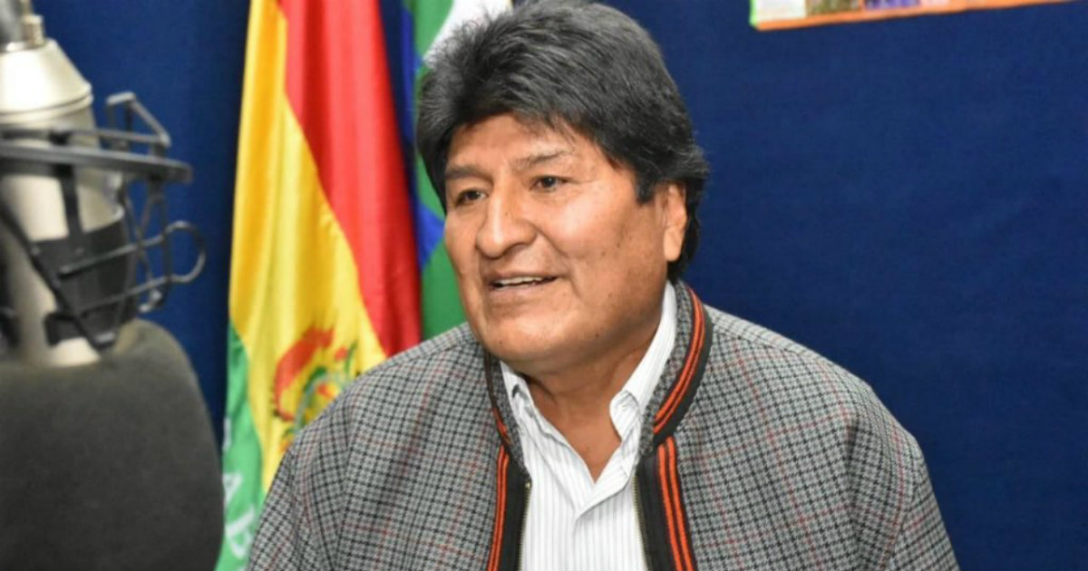 El expresidente de Bolivia Evo Morales atiende a la prensa © Twitter / Evo Morales Ayma