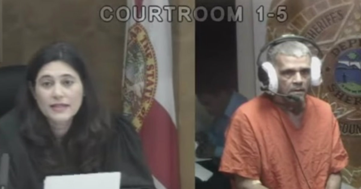 El detenido Miguel Lara García comparece en corte © Captura de vídeo / América Tevé