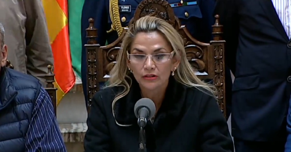 Jeanine Áñez, presidenta interina de Bolivia © Jeanine Añez/Twitter