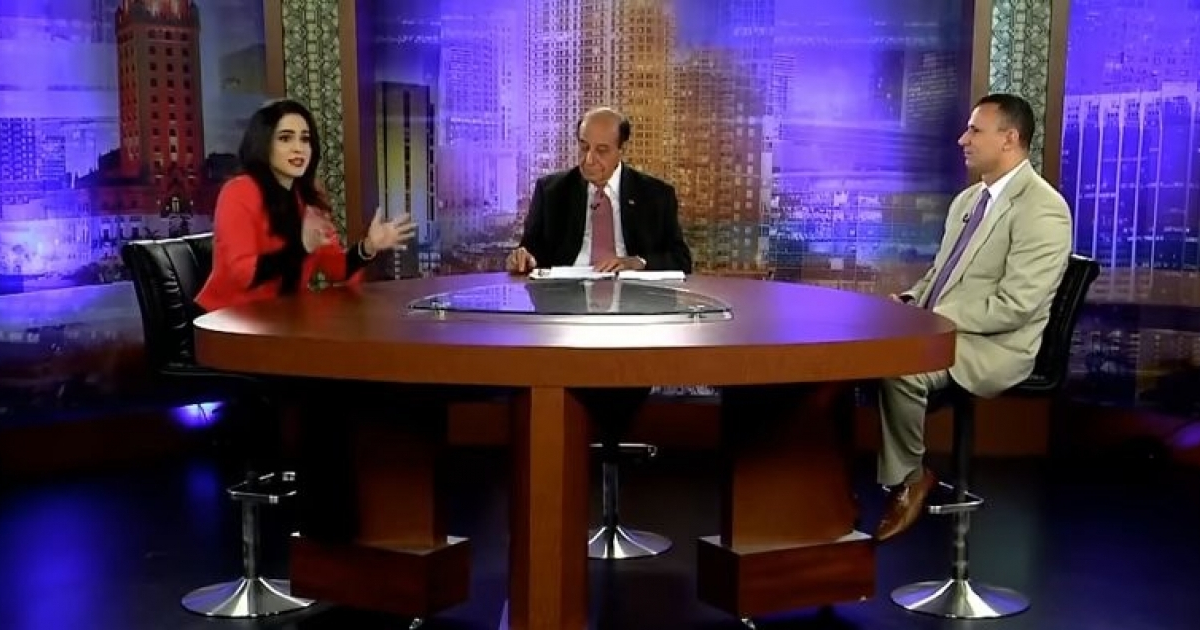 Debate televisivo entre Yadira Escobar y José Daniel Ferrer © Captura de video en youtube 