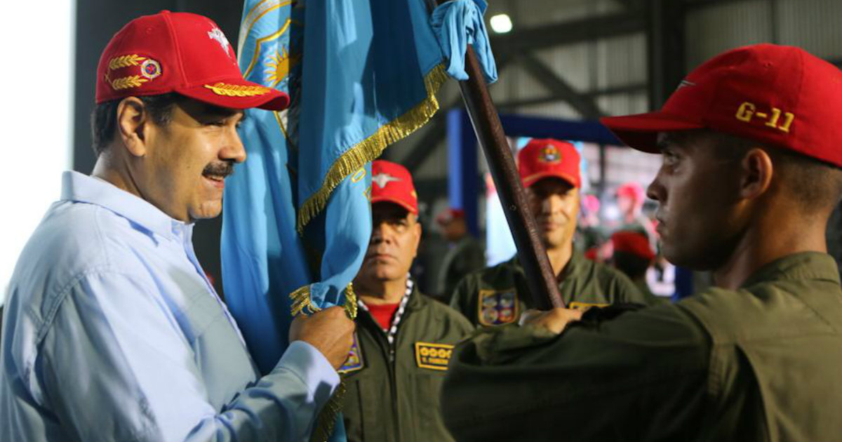 Nicolás Maduro durante un acto con militares © Twitter/Nicolás Maduro