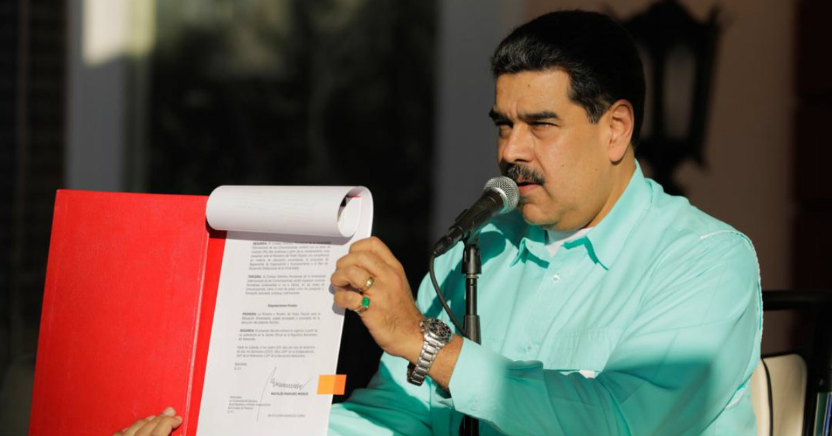 Nicolás Maduro durante un acto público © Twitter / Nicolás Maduro