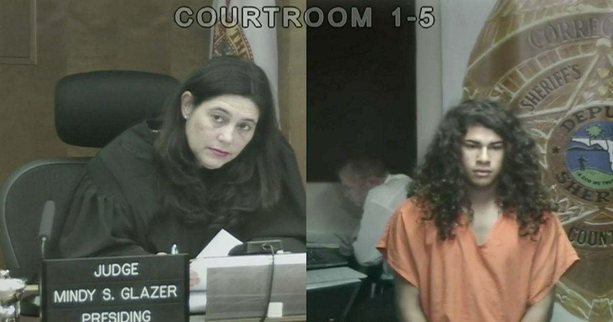 El acusado Alexis Hurtado ante una jueza de Miami. © Captura de pantalla de Local 10