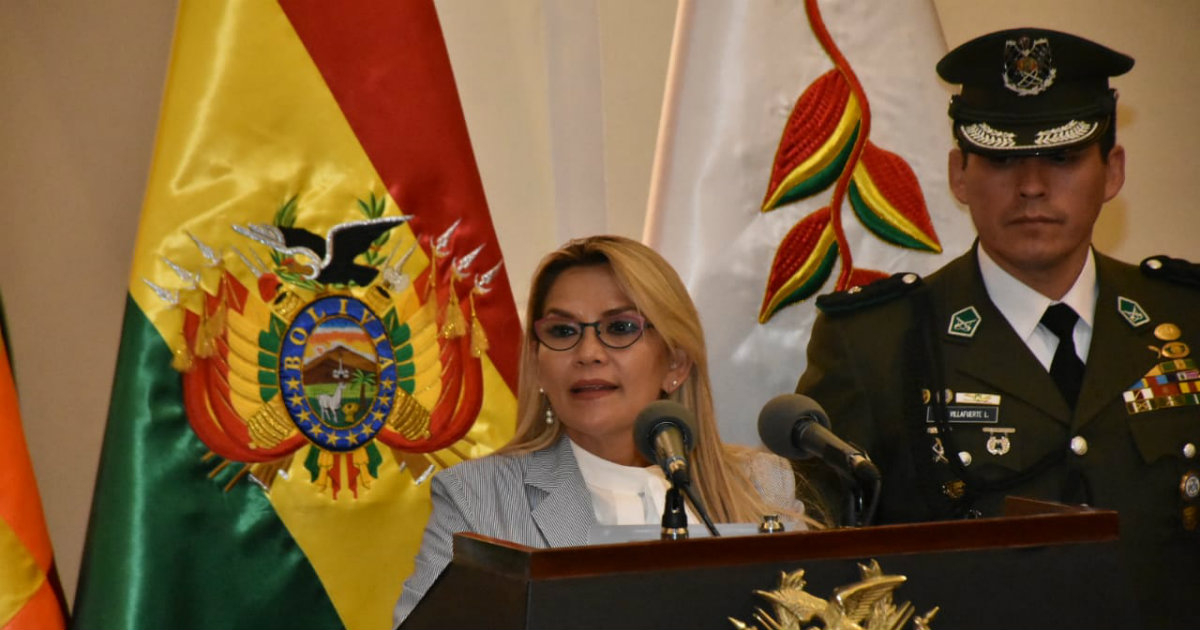 La presidenta interina de Bolivia, Jeanine Áñez. © Twitter / Radio Fides Bolivia
