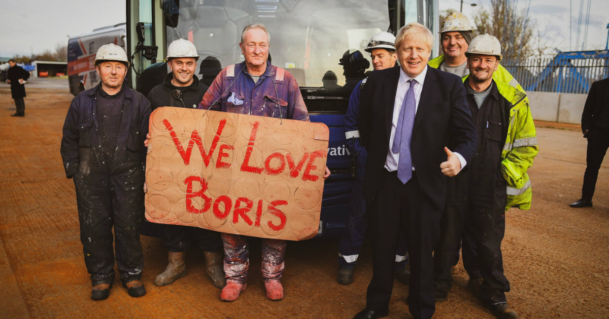 Boris Johnson durante un acto de campaña © Twitter / Boris Johnson