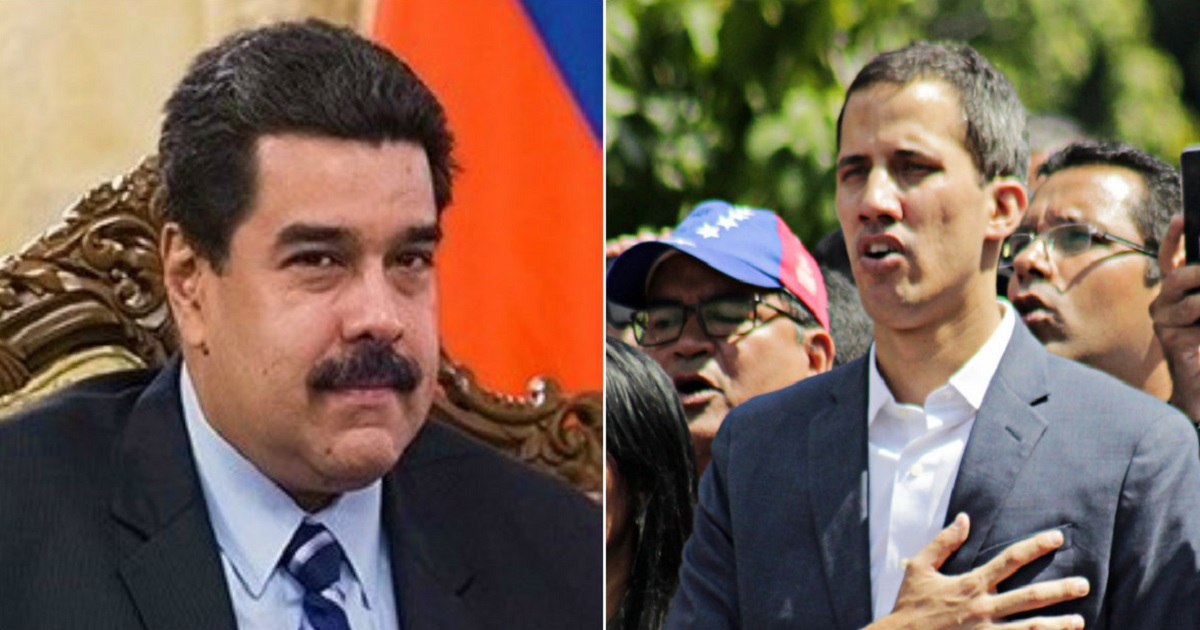 El mandatario de Venezuela, Nicolás Maduro, y el líder opositor, Juan Guaidó. © Wikimedia Commons