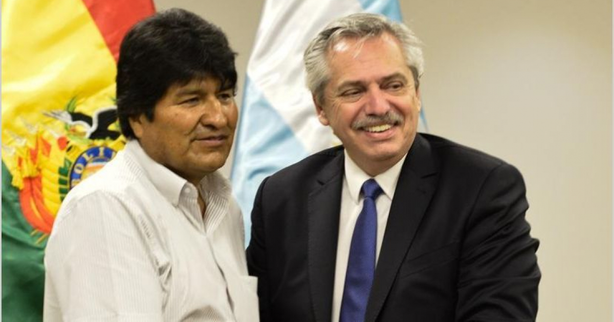 Evo Morales y Alberto Fernández © Clarín