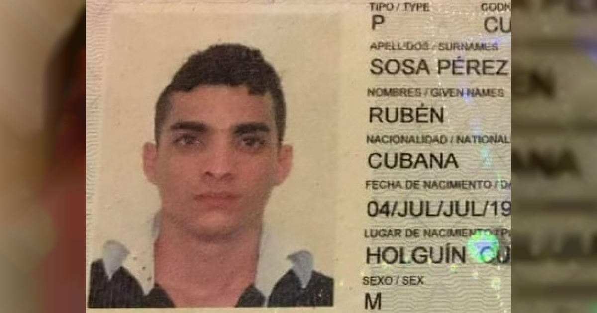 Pasaporte de Rubén Sosa Pérez © Facebook/ Will Herrero