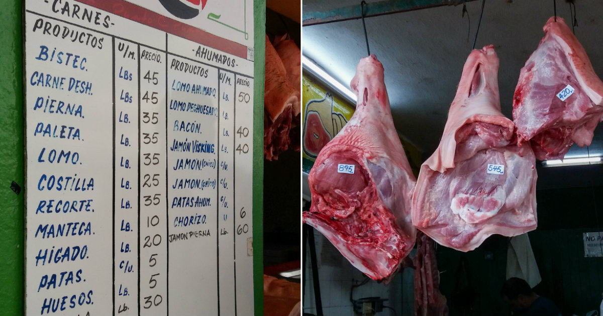 Precios de la carne de cerdo en Cuba © CiberCuba 
