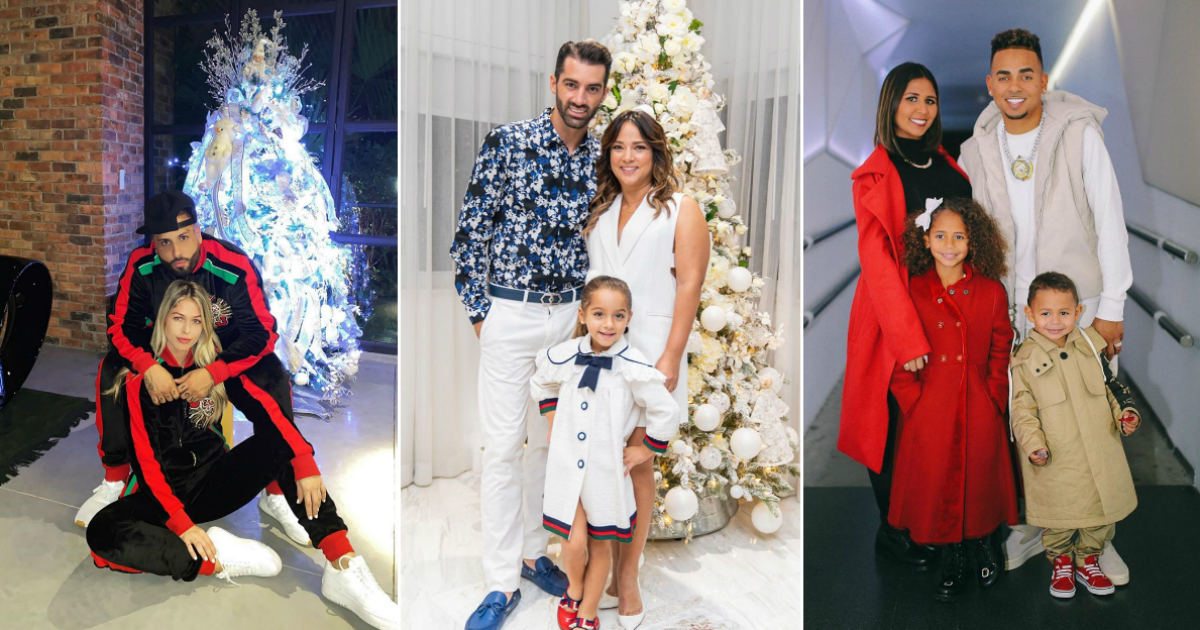 Así han celebrado la Navidad los famosos © Instagram / Nicky Jam, Adamari López y Ozuna