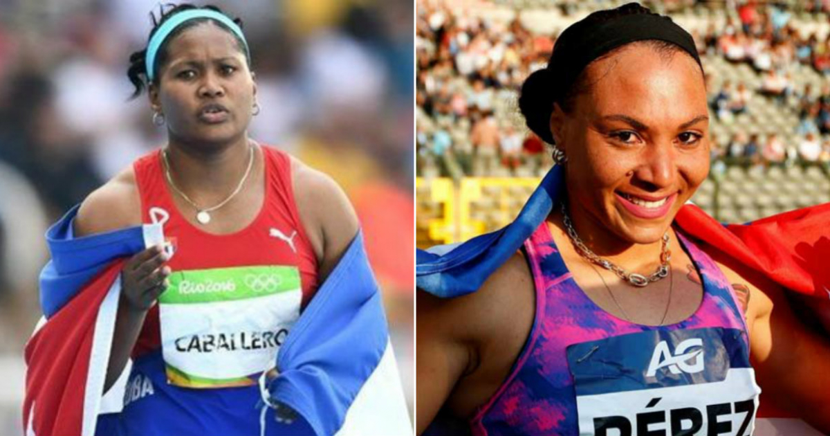 Las atletas cubanas Denia Caballero y Yaimé Pérez en imágenes de archivo © Cubadebate
